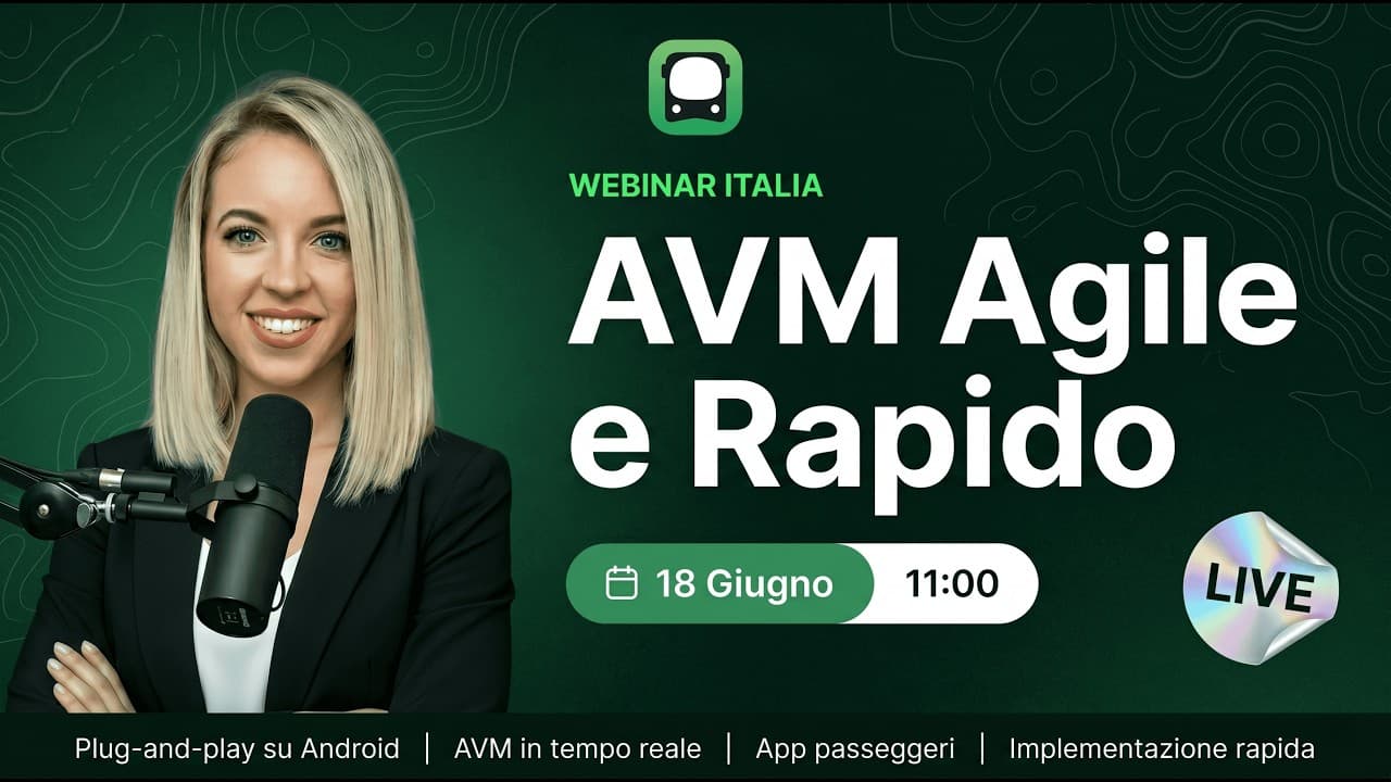 Anteprima del webinar AVM agile e rapido per il trasporto pubblico, con Elisa Ceccon (Pysae)